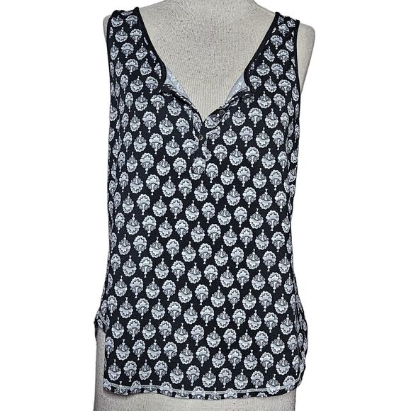 Black Patterned Tank Size Medium - Picture 1 of 3